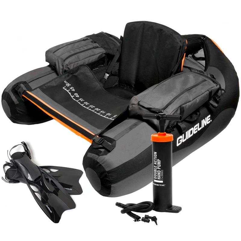 Guideline Drifter Bellyboat pakke Med svømmeføtter og pumpe