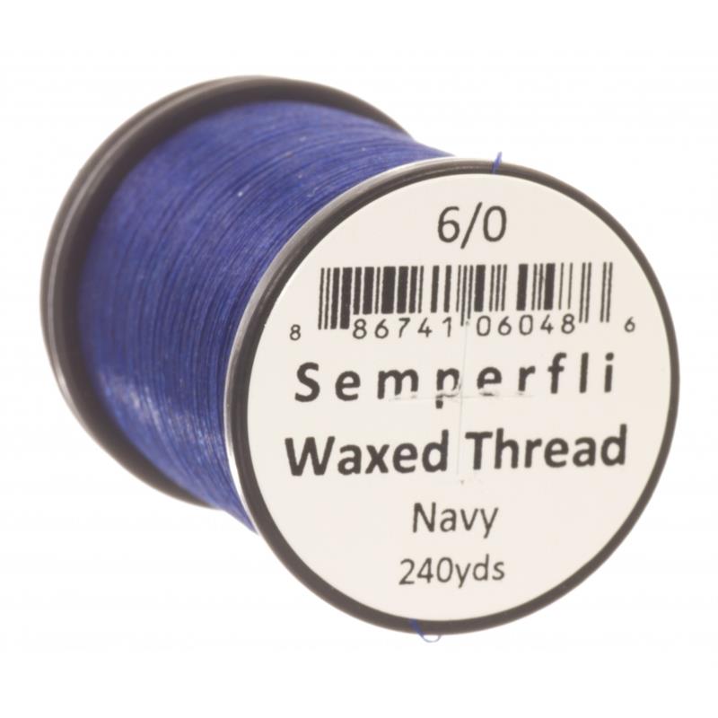 Semperfli Classic Waxed Thread Navy 6/0