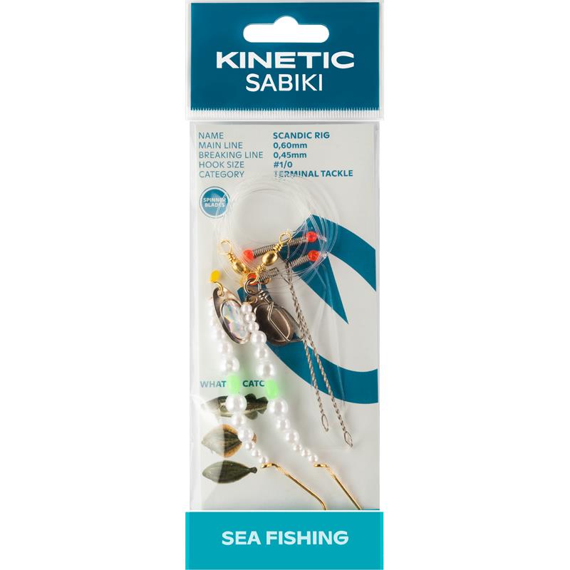 Kinetic Sabiki Scandic #1/0 Pearl Classic