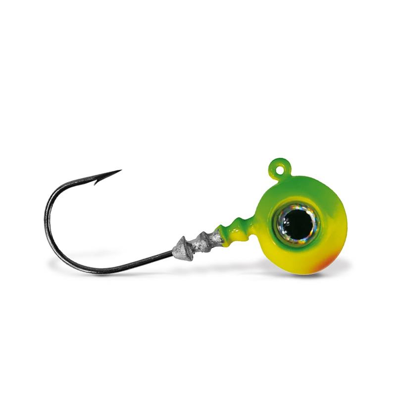 VMC Big Eye Jigghode Lime 14g Rundt Jigghode med øye og sterk krok