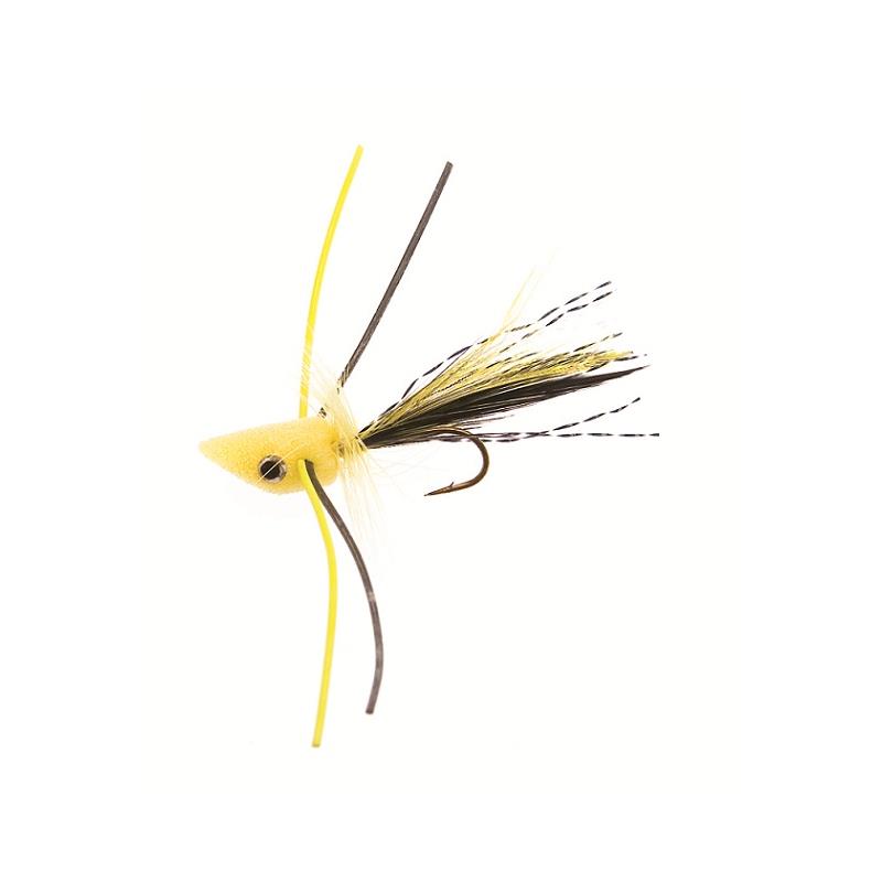 Trout Popper #10 - Yellow Kjøp 12 fluer få gratis flueboks