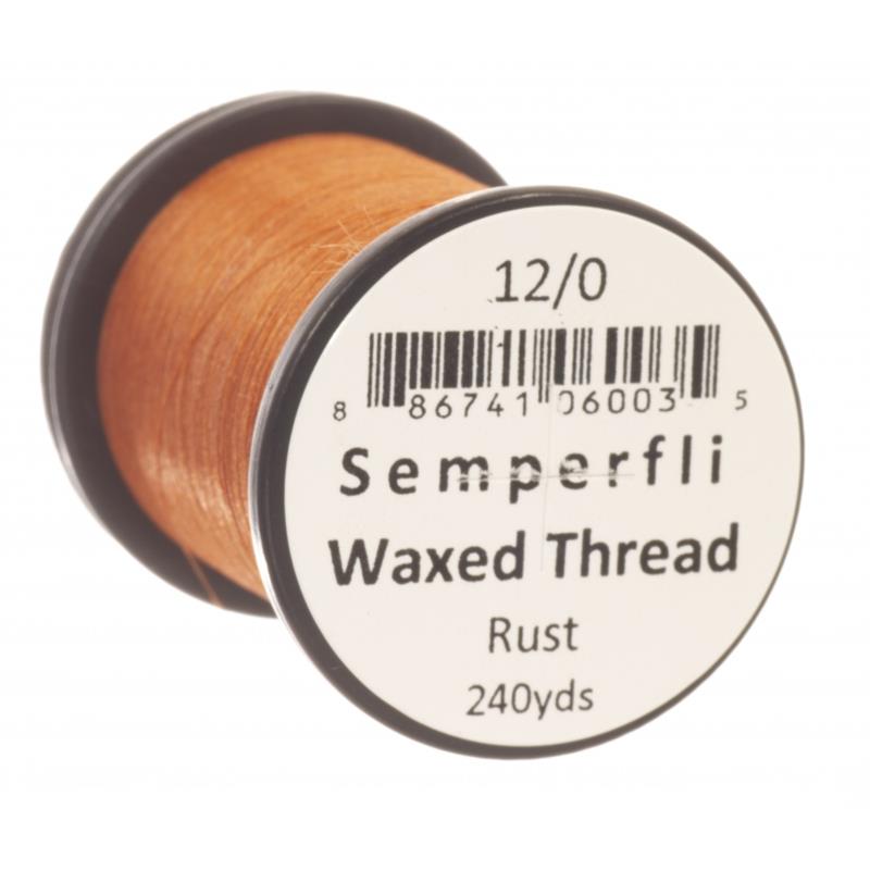 Semperfli Classic Waxed Thread Rust 12/0