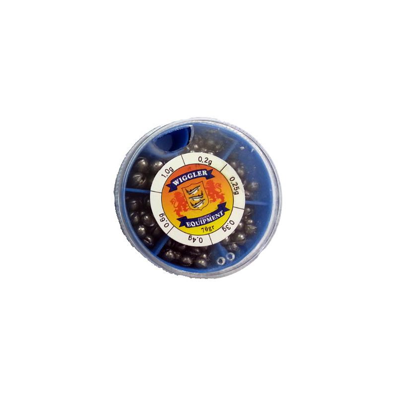 Wiggler Splitthagl ass. 70g Store hagel