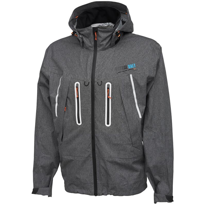 Savage Gear SALT Pack-Lite jakke L Ultralett jakke med pakksekk - Grey