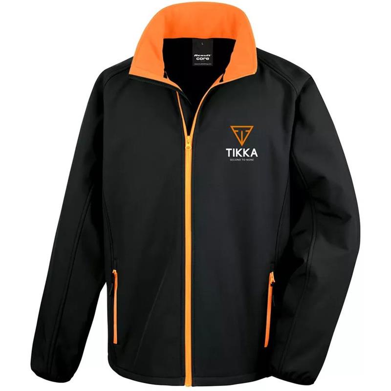 Tikka Softshell Jakke XXL Svart/Oransje