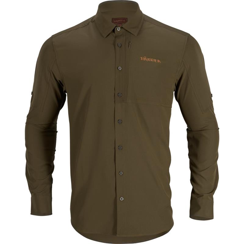 Härkila Trail L/S Skjorte M Willow Green