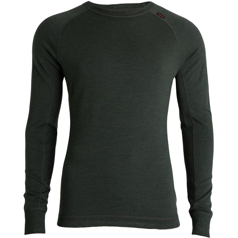 Tufte Bambull Crew Neck XL Deep Forest Melange - herre