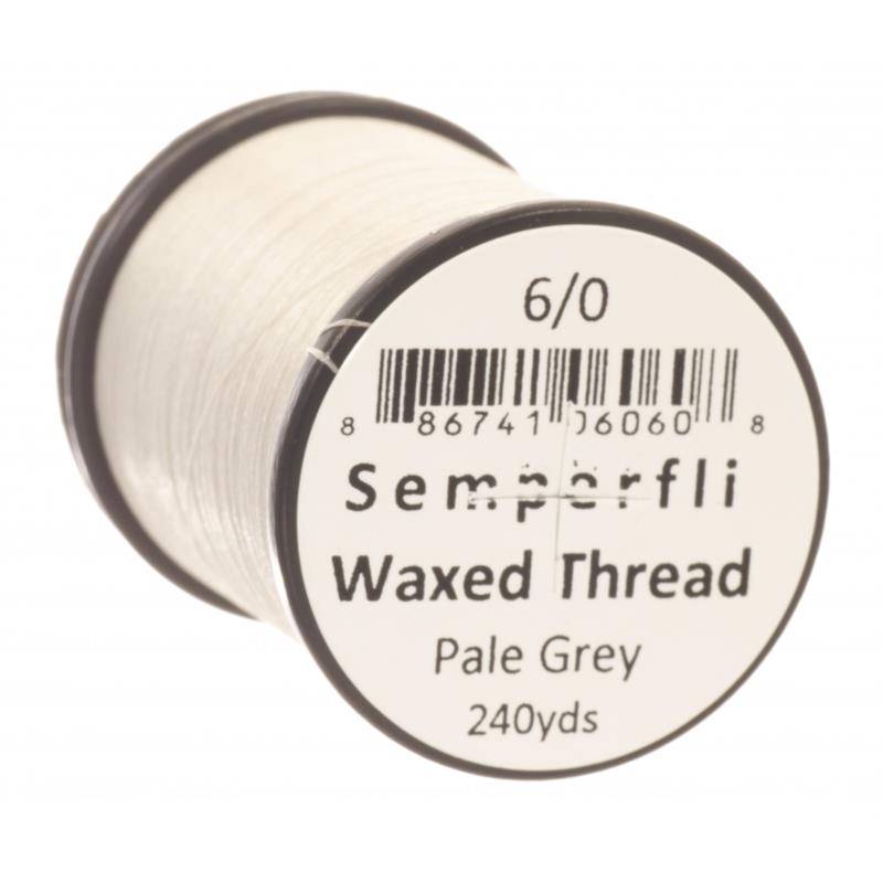 Semperfli Classic Waxed Thread Pale Grey 6/0