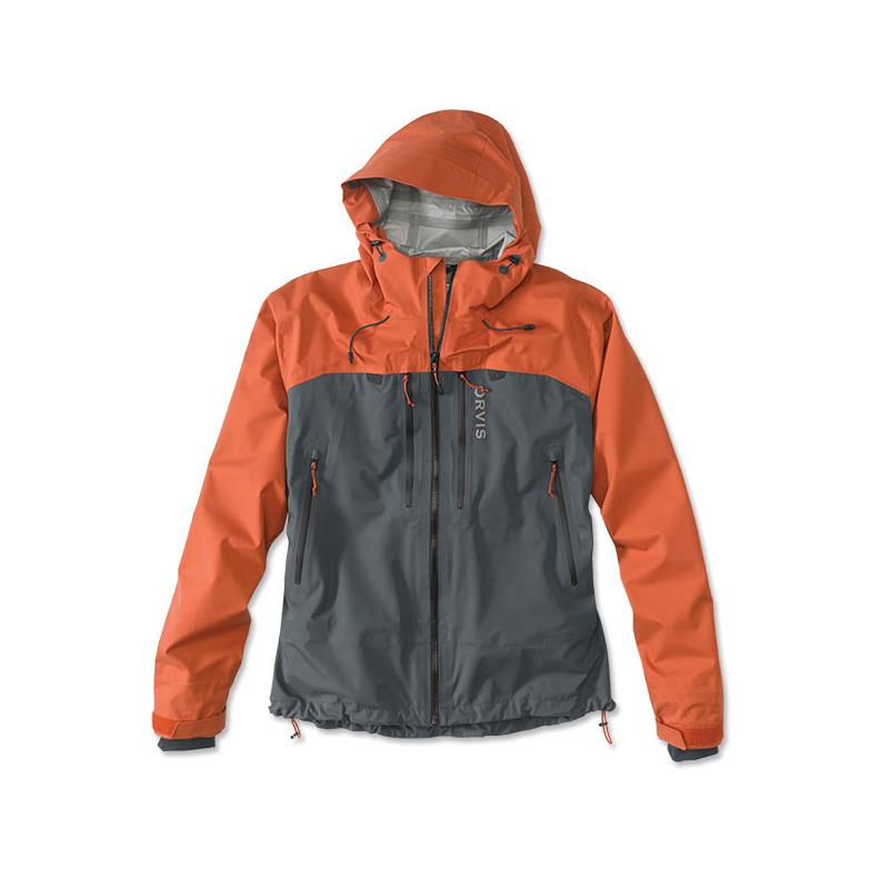 Orvis Ultralight Wading Jacket M Orange/Ash - Ultralett jakke