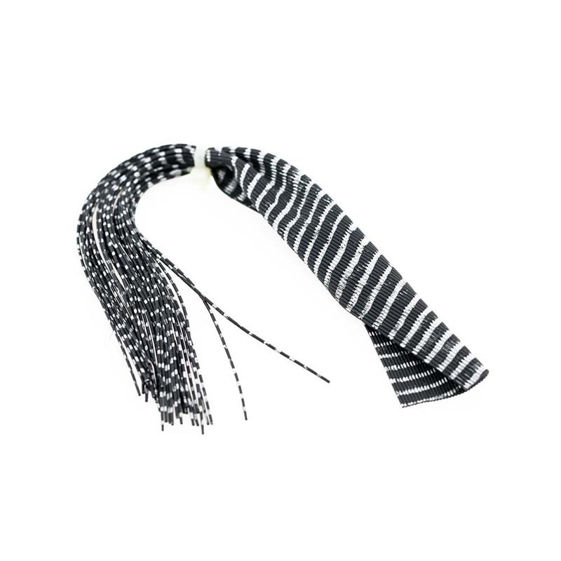 Barred Round Rubberlegs Black/Silver