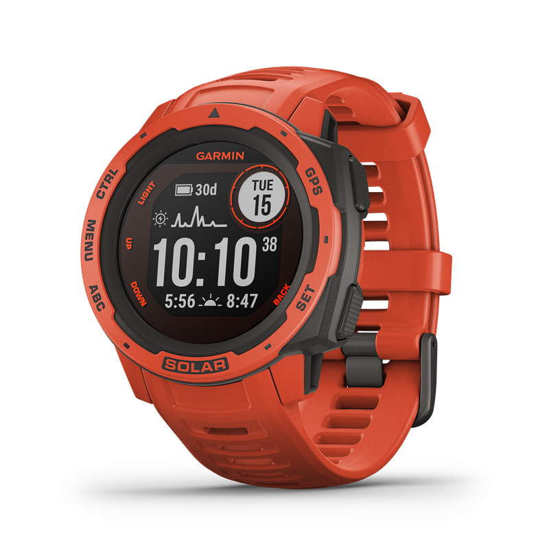 Garmin Instinct® Solar Flame Red GPS-klokke