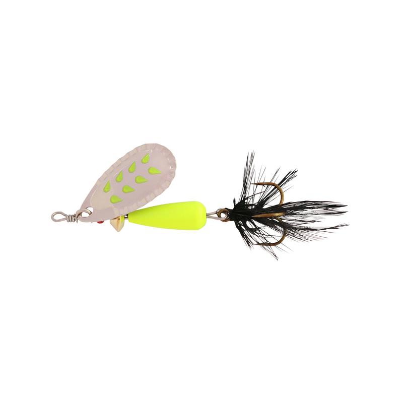 Droppen Fluo Chartreuse S/Black 8g Kjøp 8 spinnere få en gratis slukboks