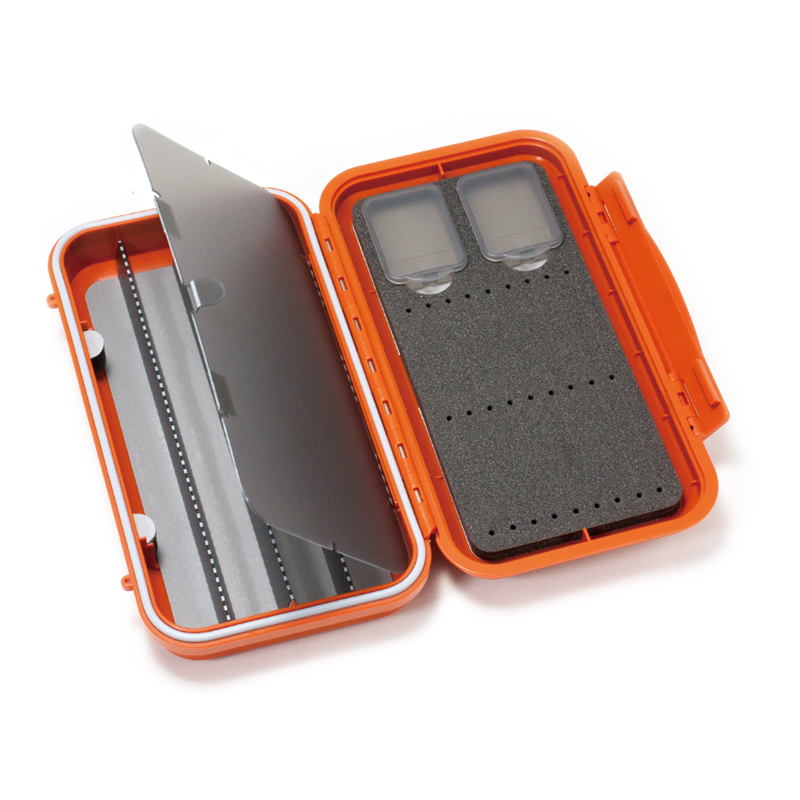 C&F Large 2-Row WP Tube Fly Case Burnt Orange - witth 4 comp (CF-3404V)