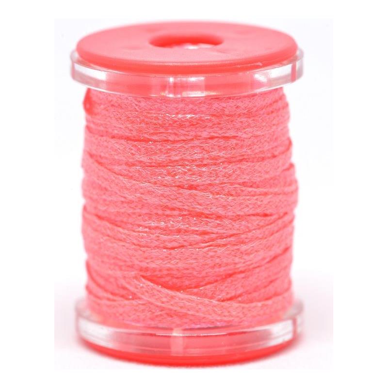 FF Metallic Flatbraid Mach 2 Fl Light Red Holo