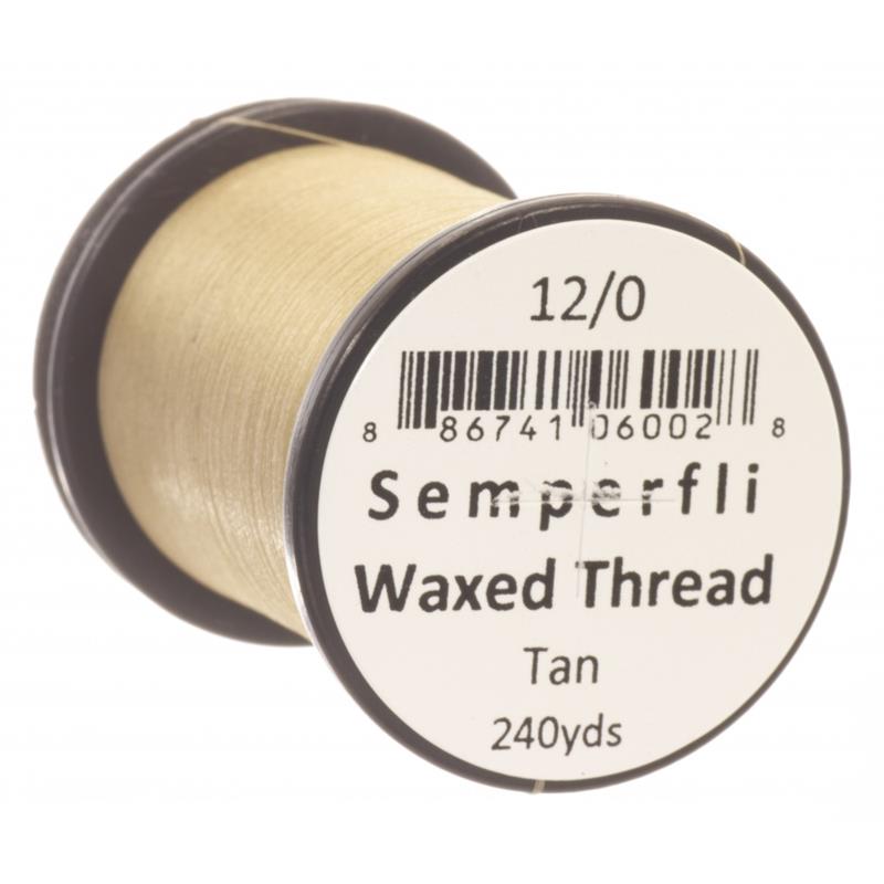 Semperfli Classic Waxed Thread Tan 12/0