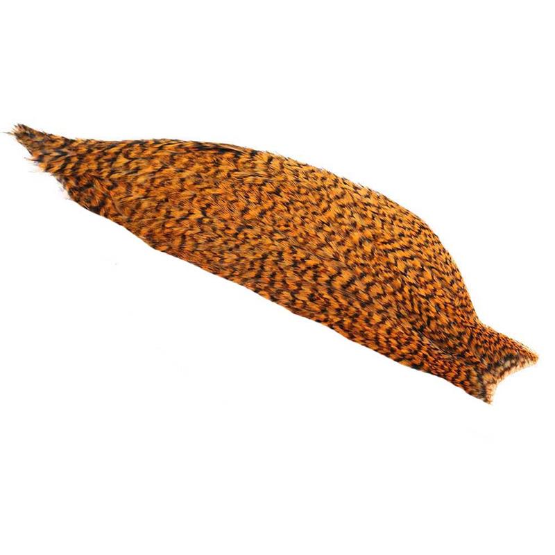 Whiting 1/2 American Rooster Cape Grizzly Shrimp Orange