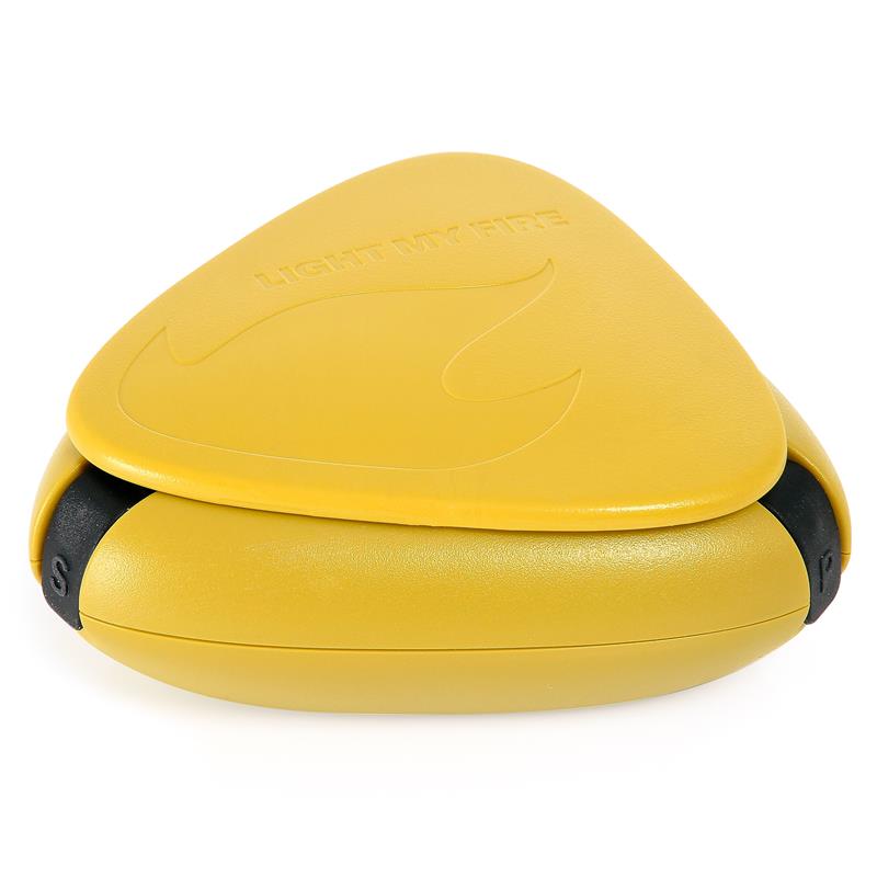 Light My Fire Salt & Pepper Plus Bio Krydderbøsse med 3 rom, Mustyyellow
