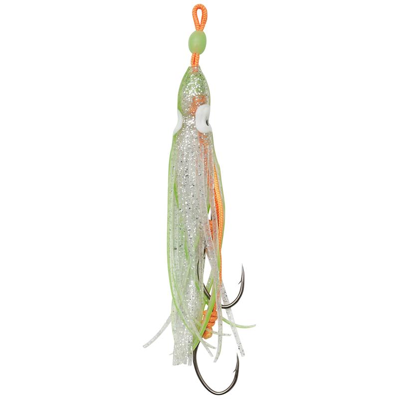 Kinetic Octopus-Makk 120mm #2/0 Double Glow, 2 stk