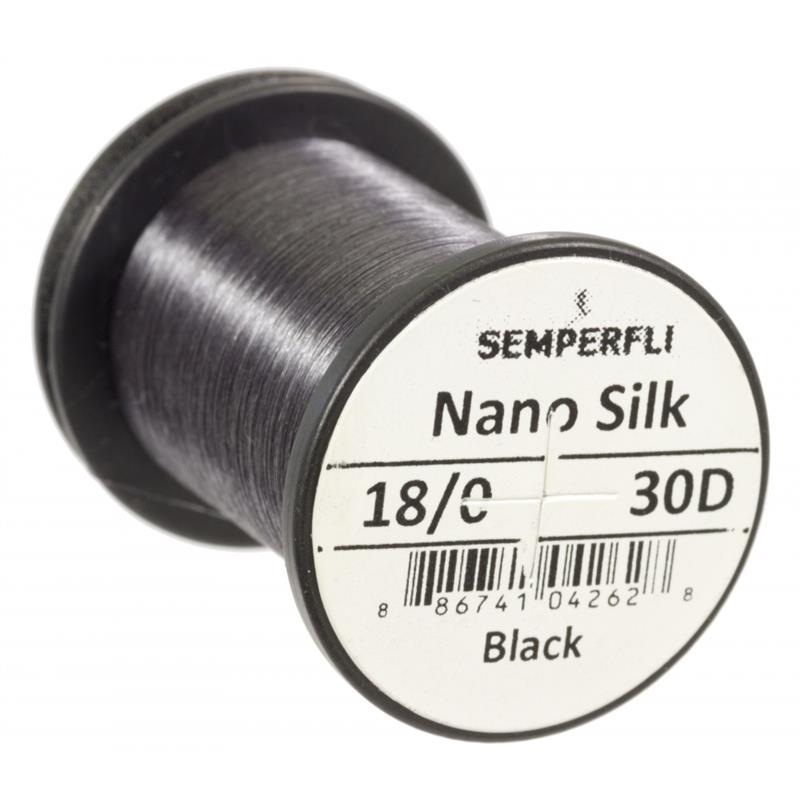 Semperfli Nano Silk Ultra 30D 18/0 Black