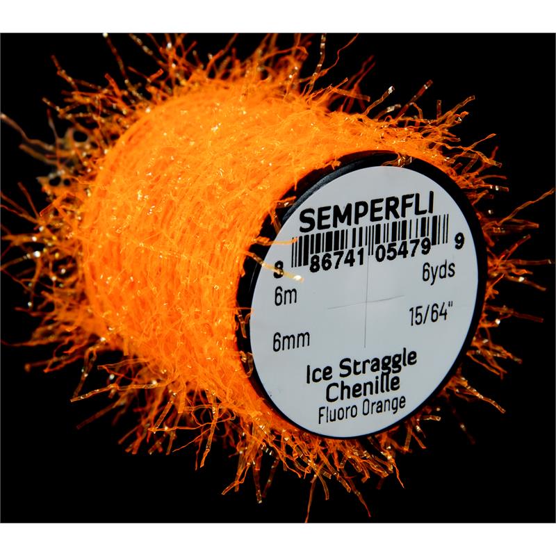 Semperfli Ice Straggle Chenille Fl. Orange