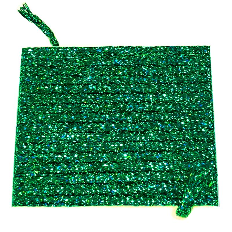 Lagartun Flatbraid - Green Holo 5mm bred