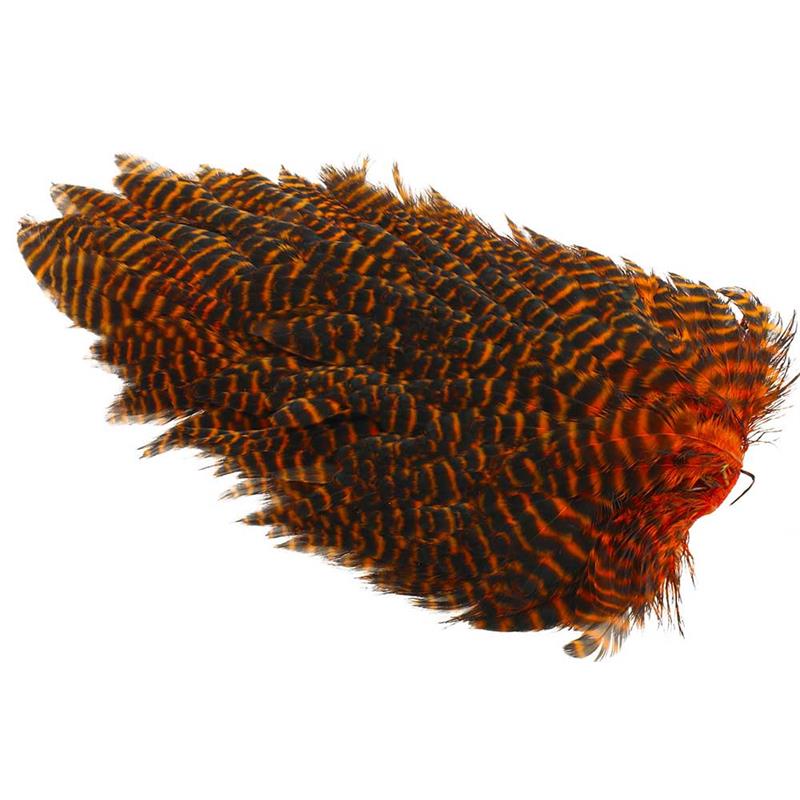 Ewing #1 Hen Saddle Grizzly Orange