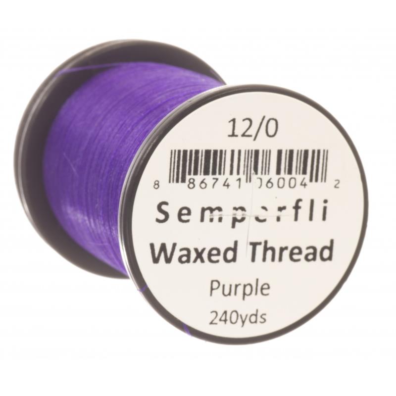 Semperfli Classic Waxed Thread Purple 12/0