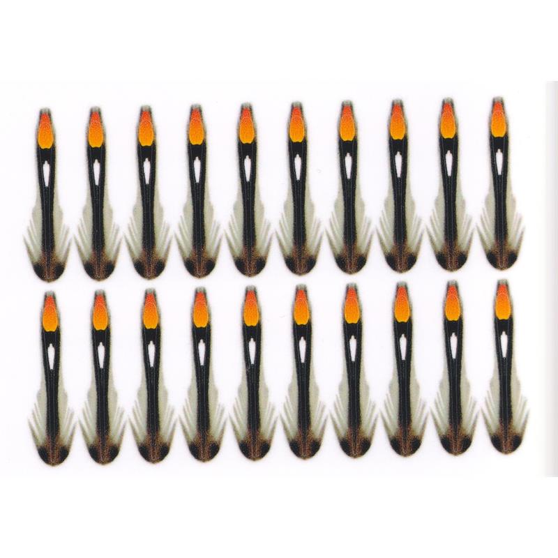 Semperfli Synthetic Jungle Cock 30mm Hot Orange