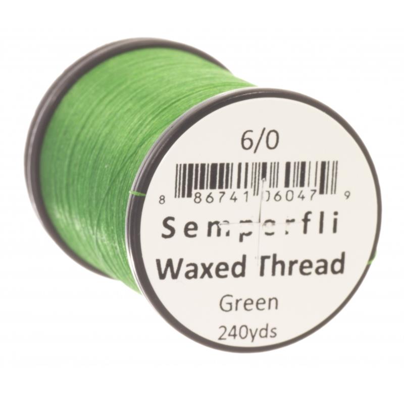 Semperfli Classic Waxed Thread Green 6/0