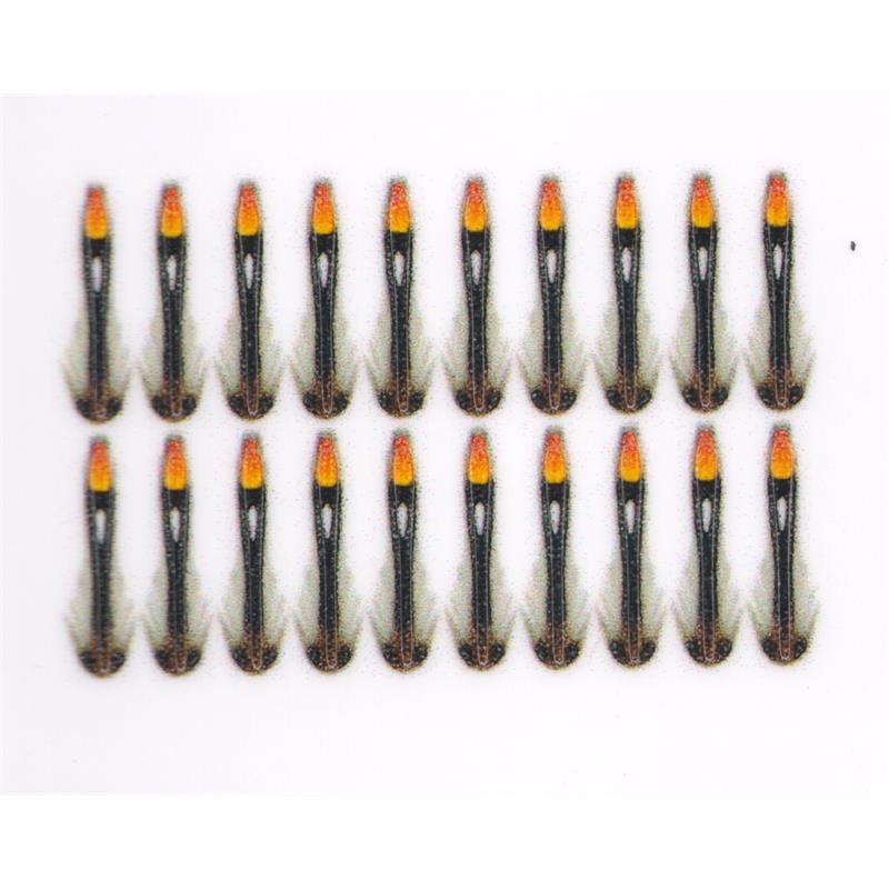 Semperfli Synthetic Jungle Cock 10mm Hot Orange
