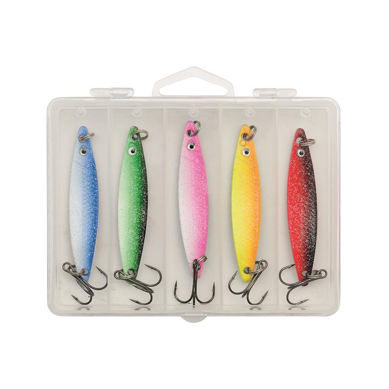 Kinetic Jebo Herring Glitter 18g Sluksett 5-pack