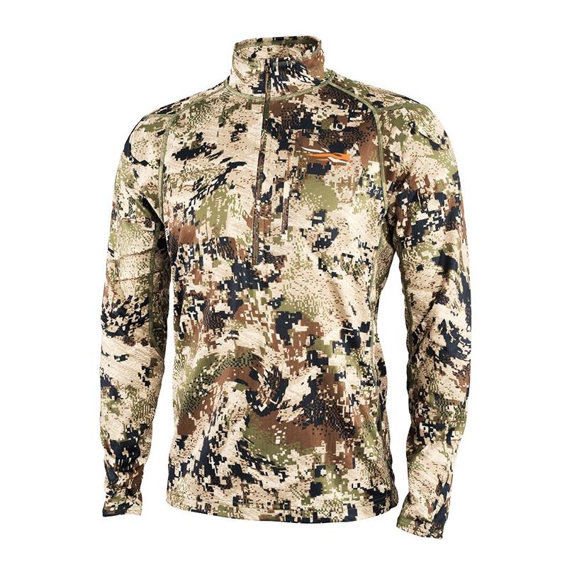 Sitka Core Mid Wt Zip-T L Hurtigtørkende fleecegenser i Optifade