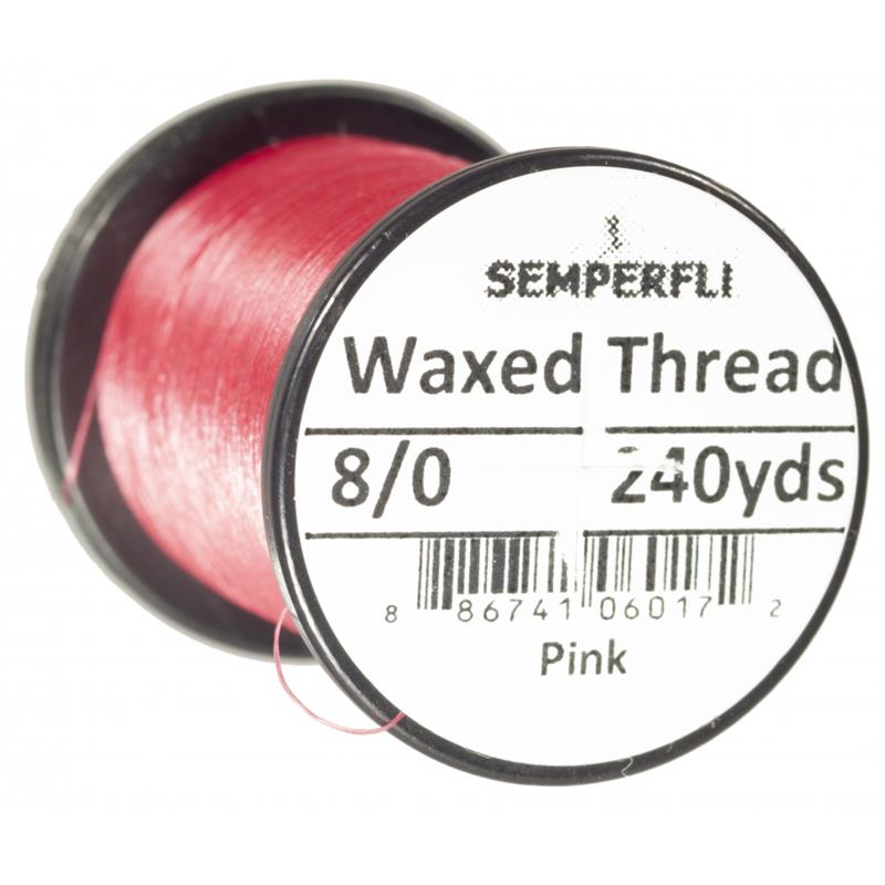 Semperfli Classic Waxed Thread Pink 6/0