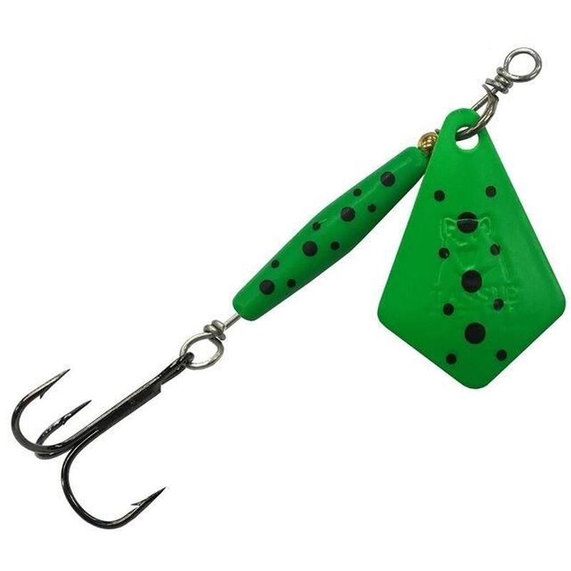 Tasmanian D Blades Lime Frog 5,4g Kjøp 8 spinnere få en gratis slukboks
