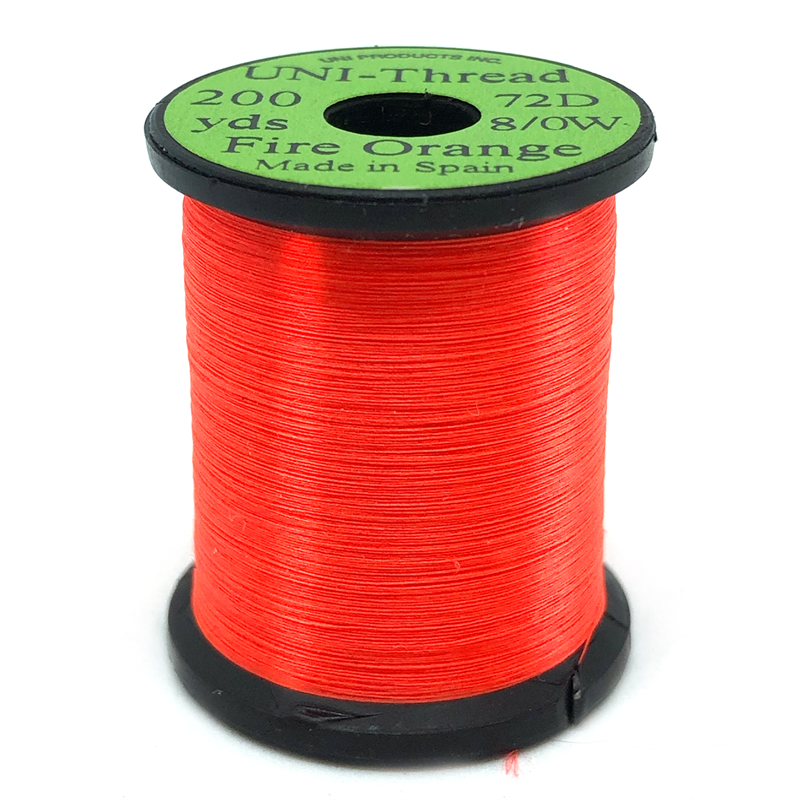 UNI bindetråd 8/0 - Fire Orange 200y