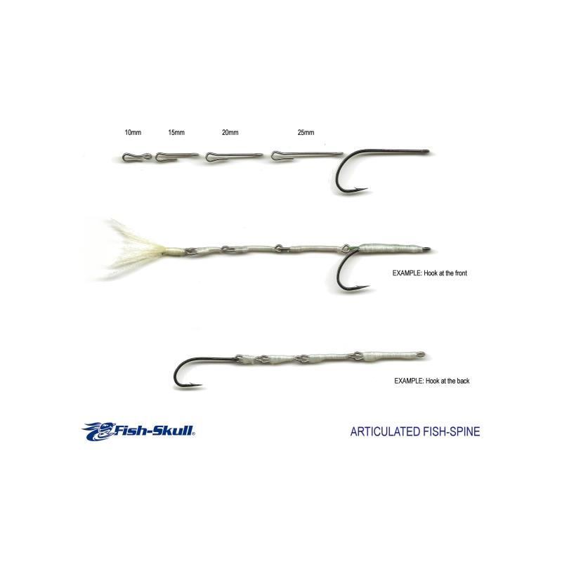 Fish-Skull Articulated Fish Spine 24 shanks, 15mm