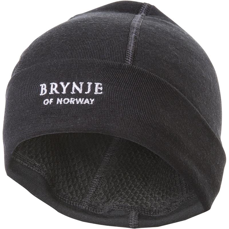Brynje Arctic Hat Original sort S Lue med netting på innsiden