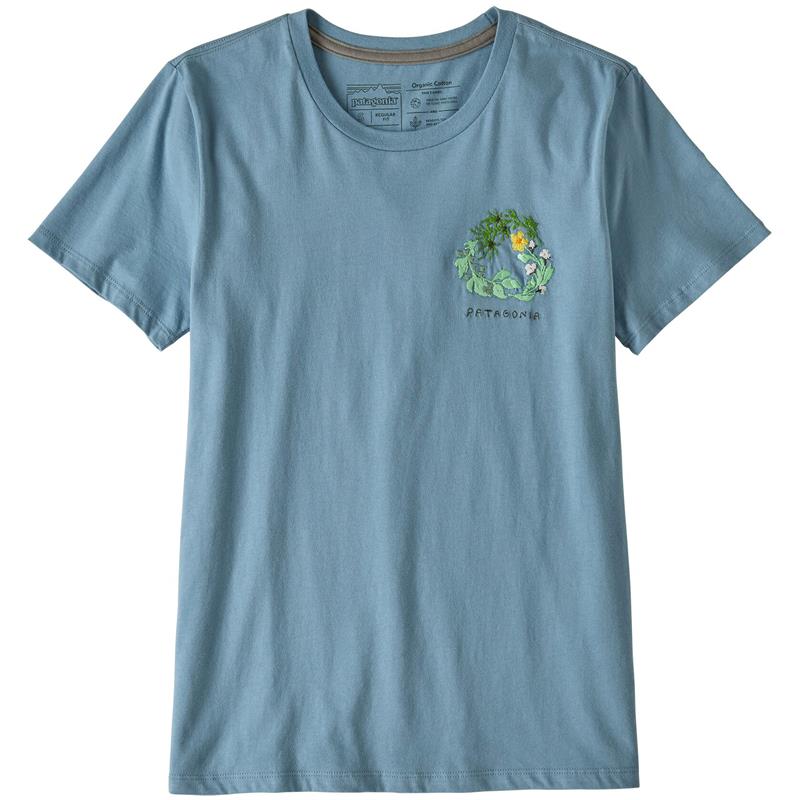 Patagonia Fiber Activist Organic L Crew T-shirt, dame, Berlin Blue