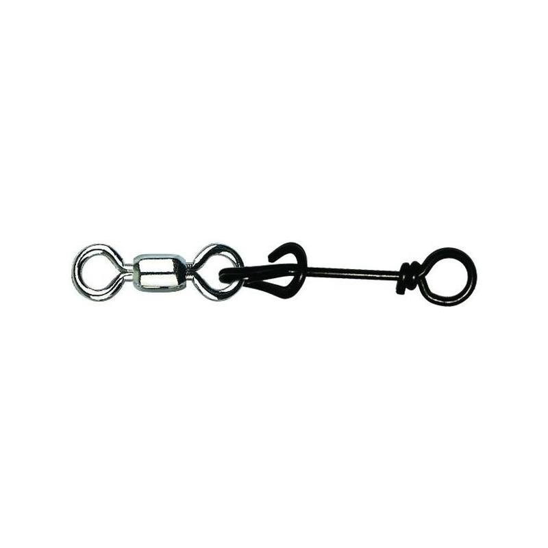 Mustad Crane Swivel w/Fastache Clip 6 Kraftig swivel