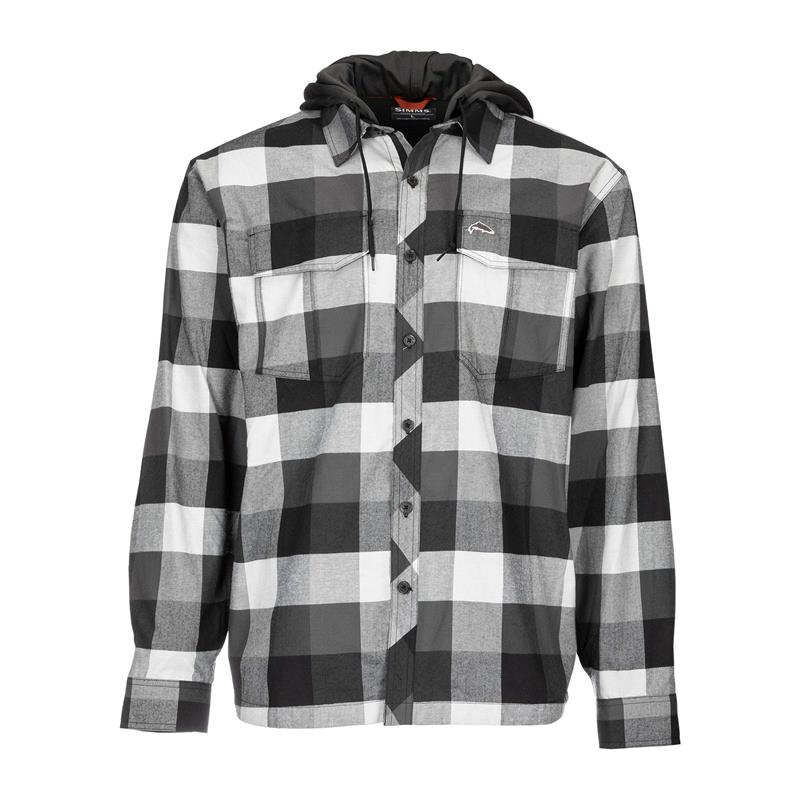 Simms Coldweather Hoody M Slate Buffalo Plaid