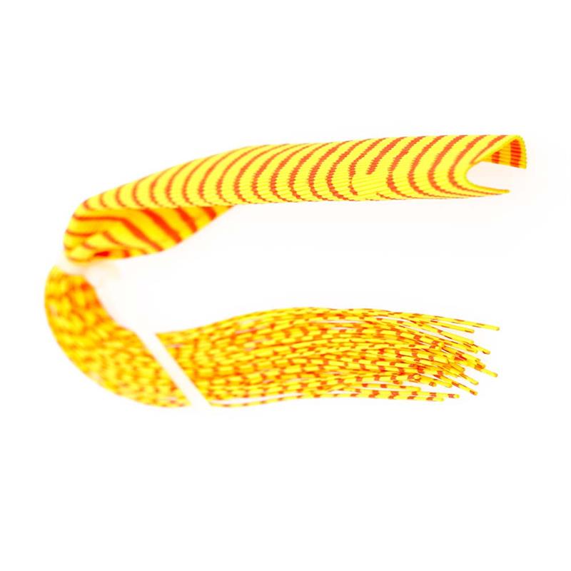 Barred Round Rubberlegs Orange/Yellow