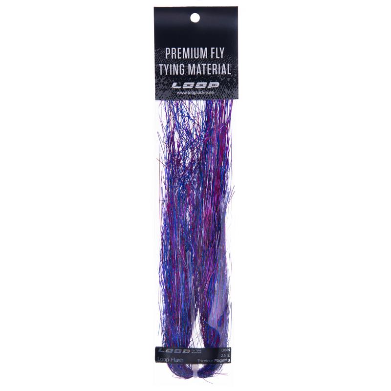 Loop Flash 2,5g - Tricolour Magneta Ekstra lange fibre (20cm)