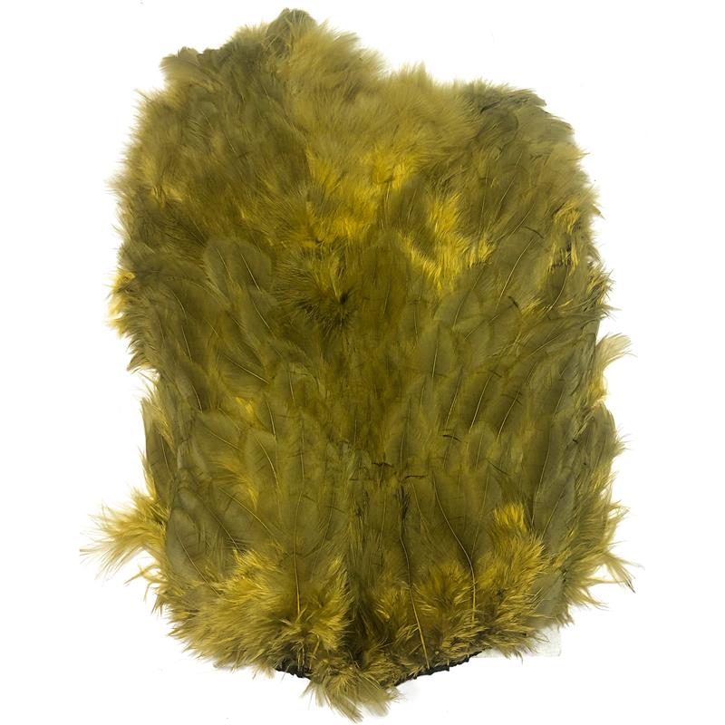 Softhackle patch Golden Olive