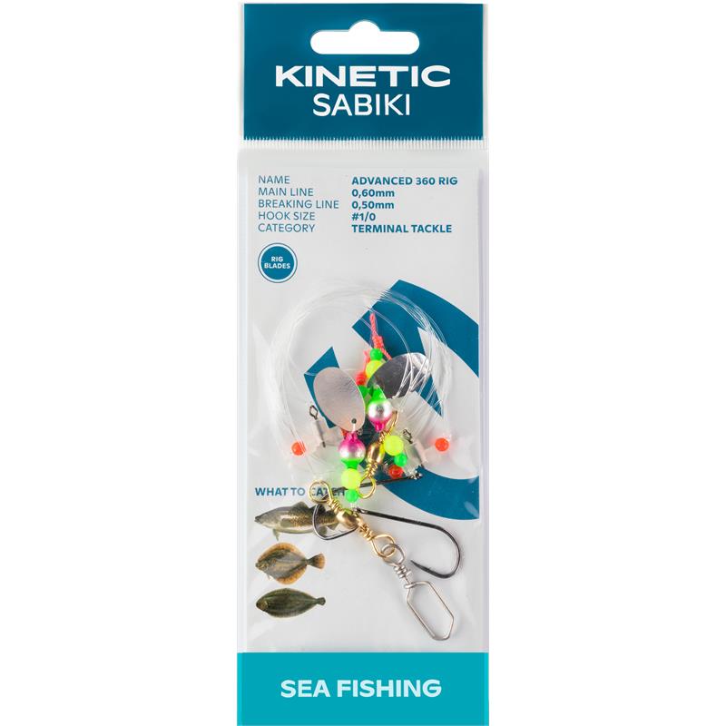 Kinetic Sabiki Advanced 360 #1/0 Yellow/Green
