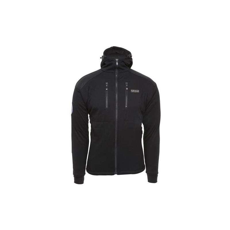 Brynje Antarctic Ulljakke med hette Sort - XS