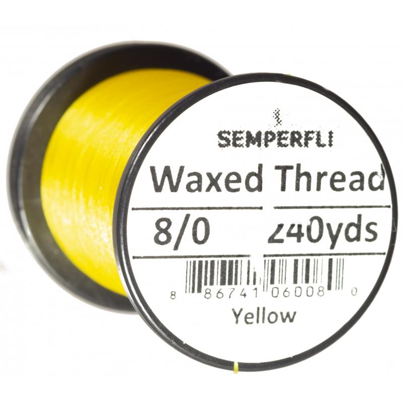 Semperfli Classic Waxed Thread Yellow 8/0