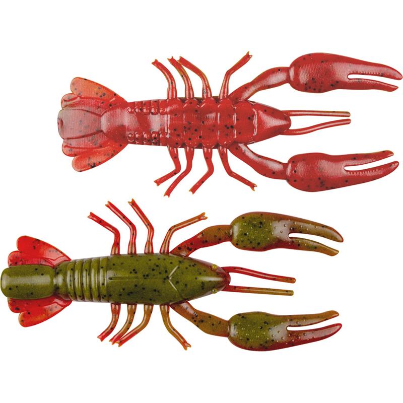 Yum Ned Craw Green Pumpkin/Red 7 pk