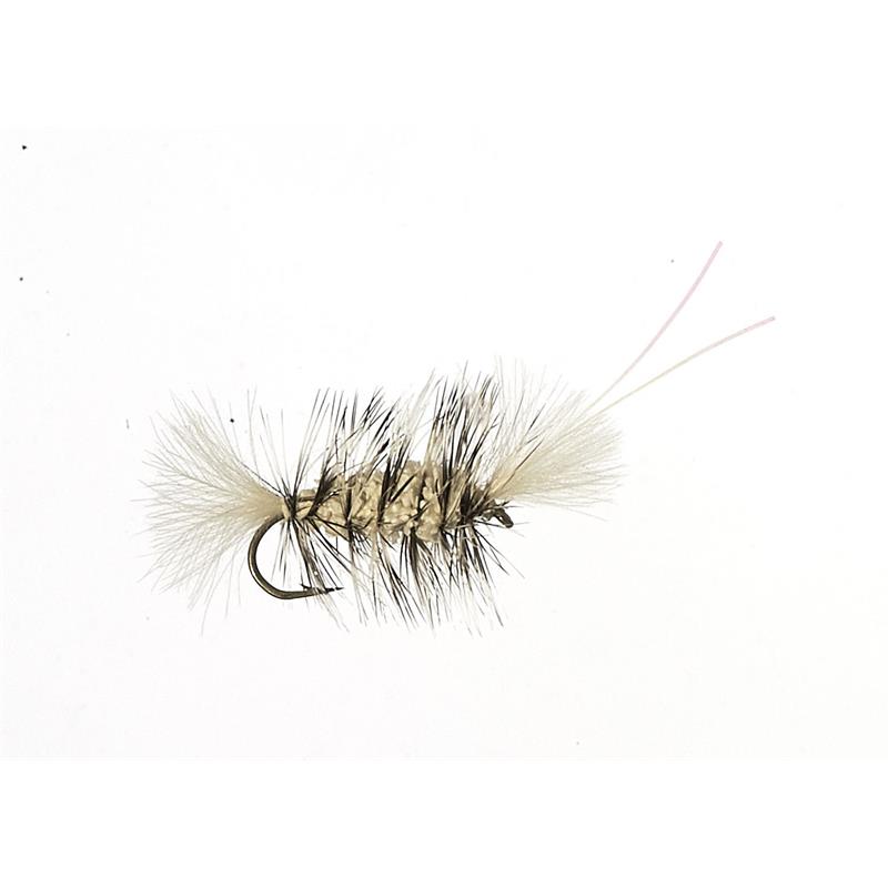 Mini CDC Bomber - White/Grizzly #14 Fishmadman