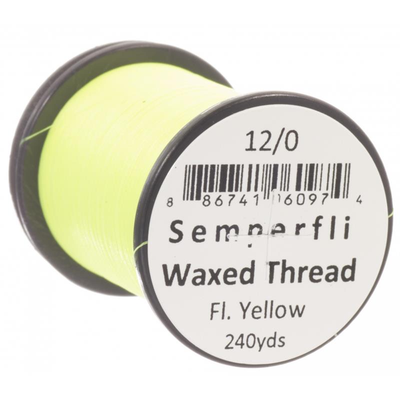 Semperfli Classic Waxed Thread Fluoro Yellow 12/0