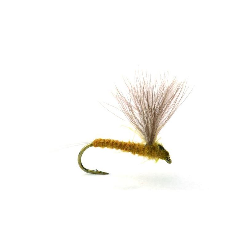 Rune's CdC No-hackle Light Olive #14 Kvalitetsfluer fra kjente leverandører